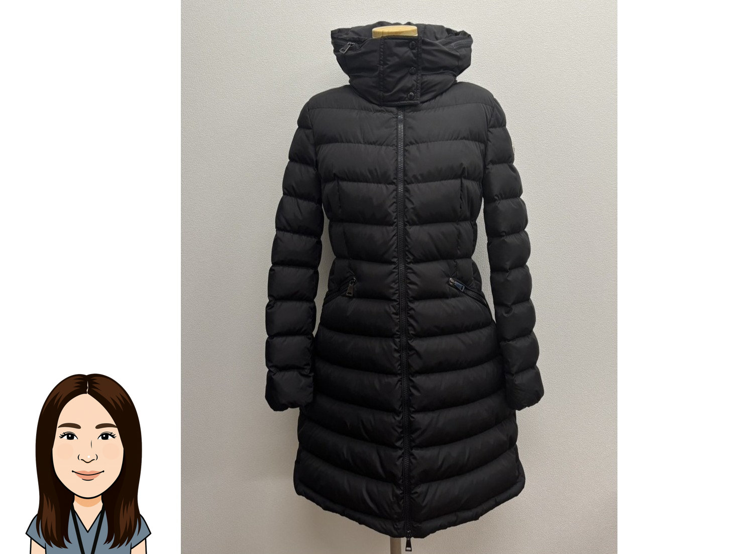 MONCLER 【モンクレール】 フラメッテ ロングダウンコート 画像1