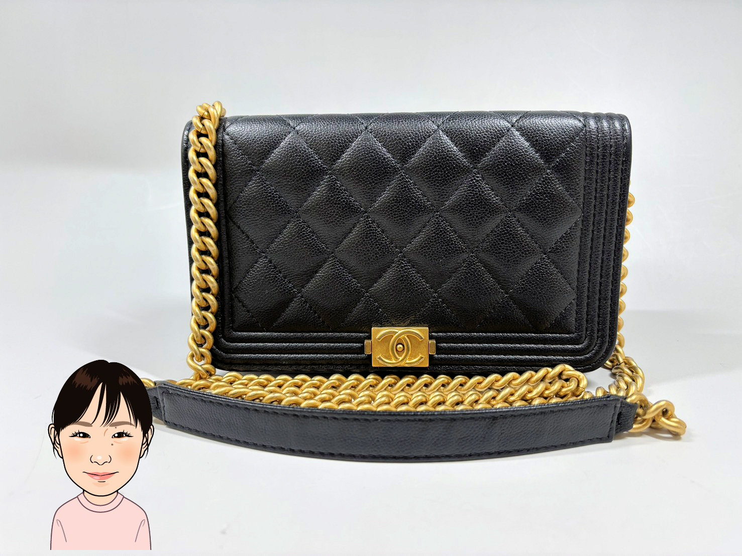 CHANEL 【シャネル】 ボーイシャネル チェーンウォレット 画像1