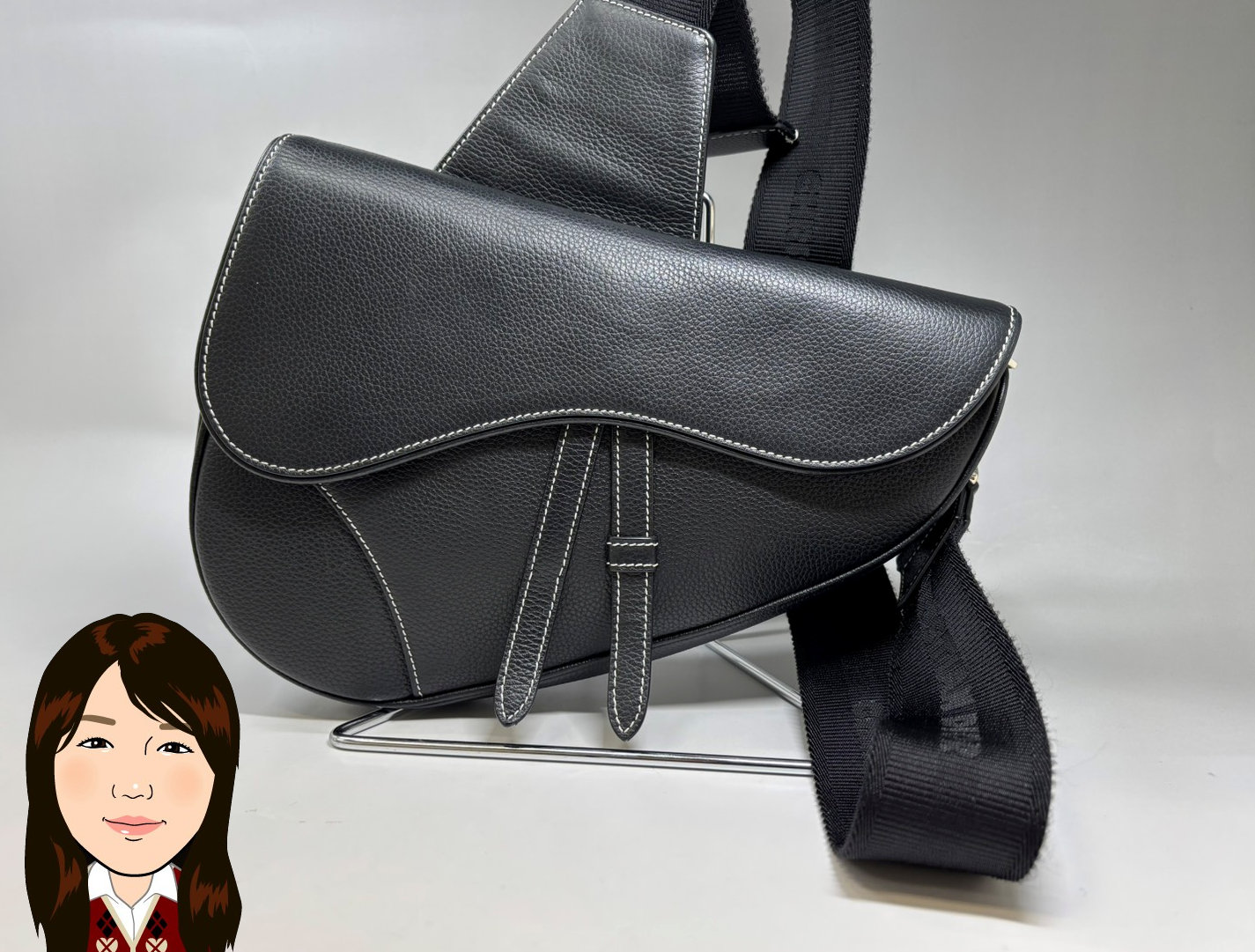 C.Dior 【クリスチャンディオール】 サドル ボディバッグ 画像1