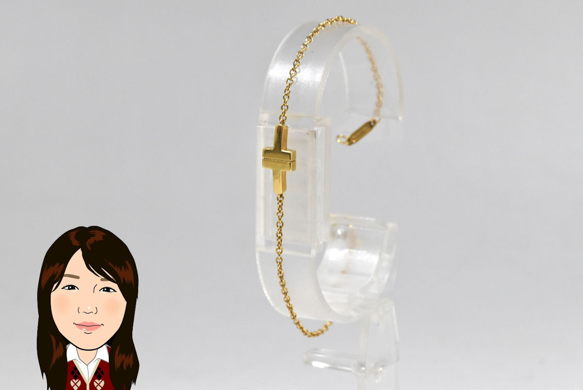 TIFFANY 【ティファニー】T TWO シングル ブレスレット Au750YG 画像1