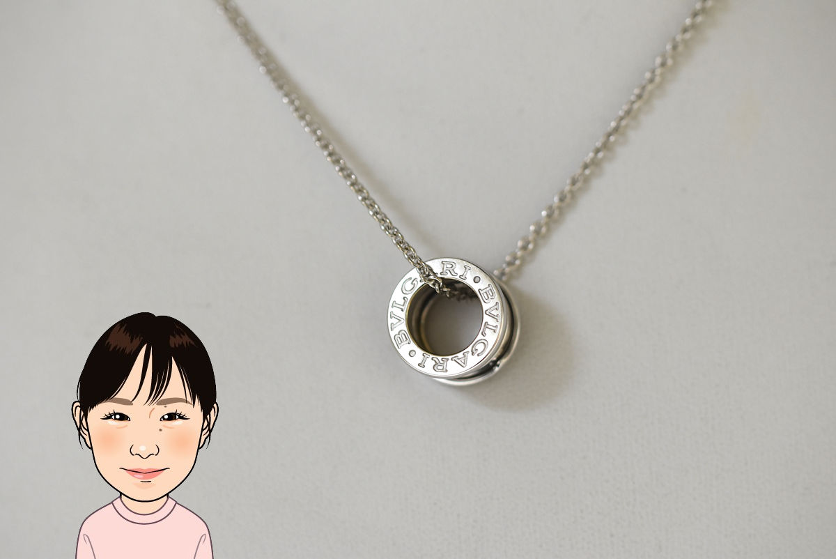 BVLGARI 【ブルガリ】K18WG ホワイトゴールド B-zero1 ネックレス 画像1