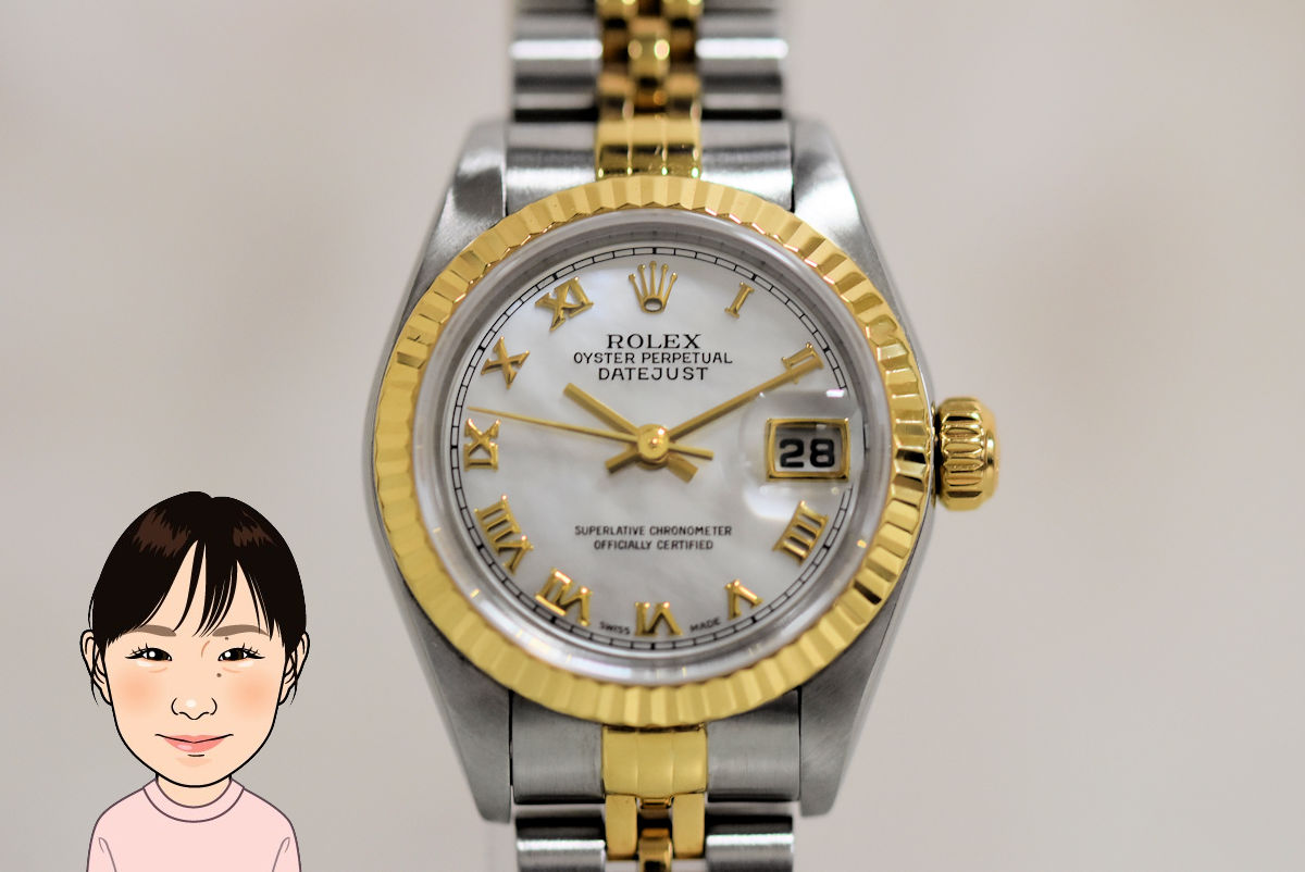 ROLEX 【ロレックス】 デイトジャスト 79173NR ホワイトシェル 画像1