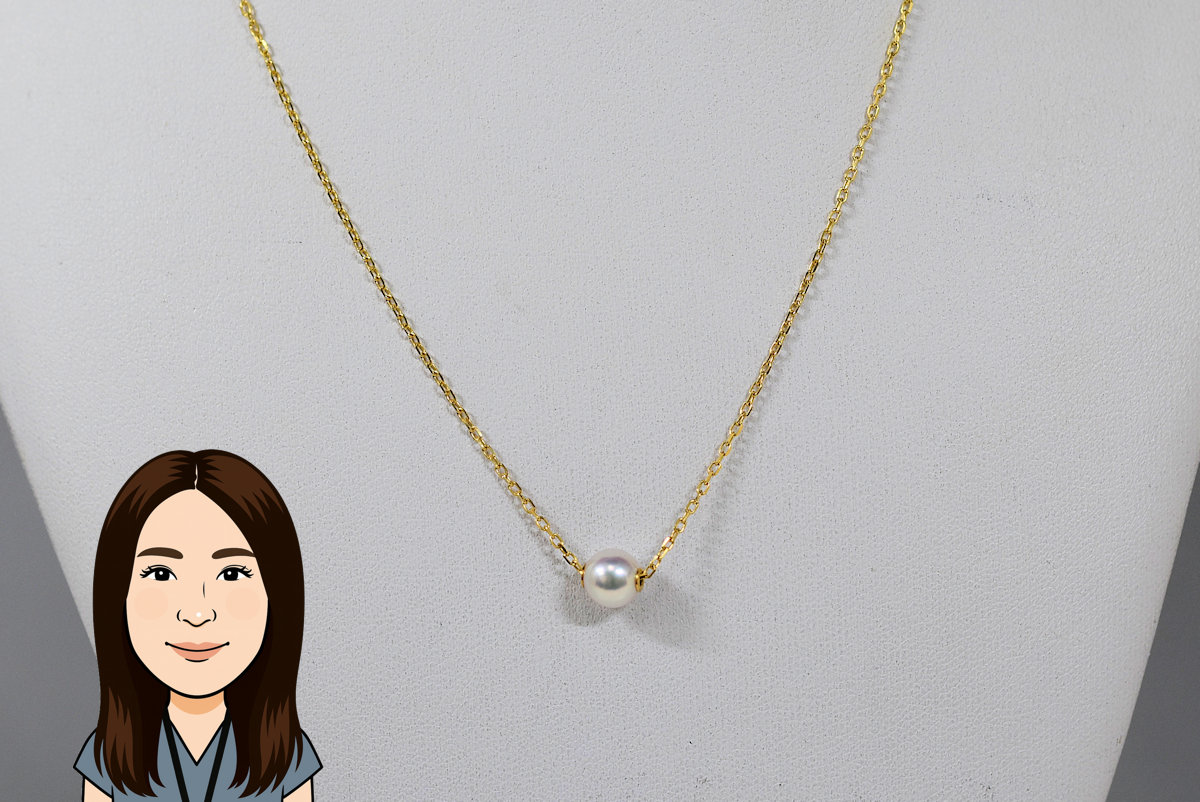 MIKIMOTO 【ミキモト】 K18 パール ネックレス 画像1