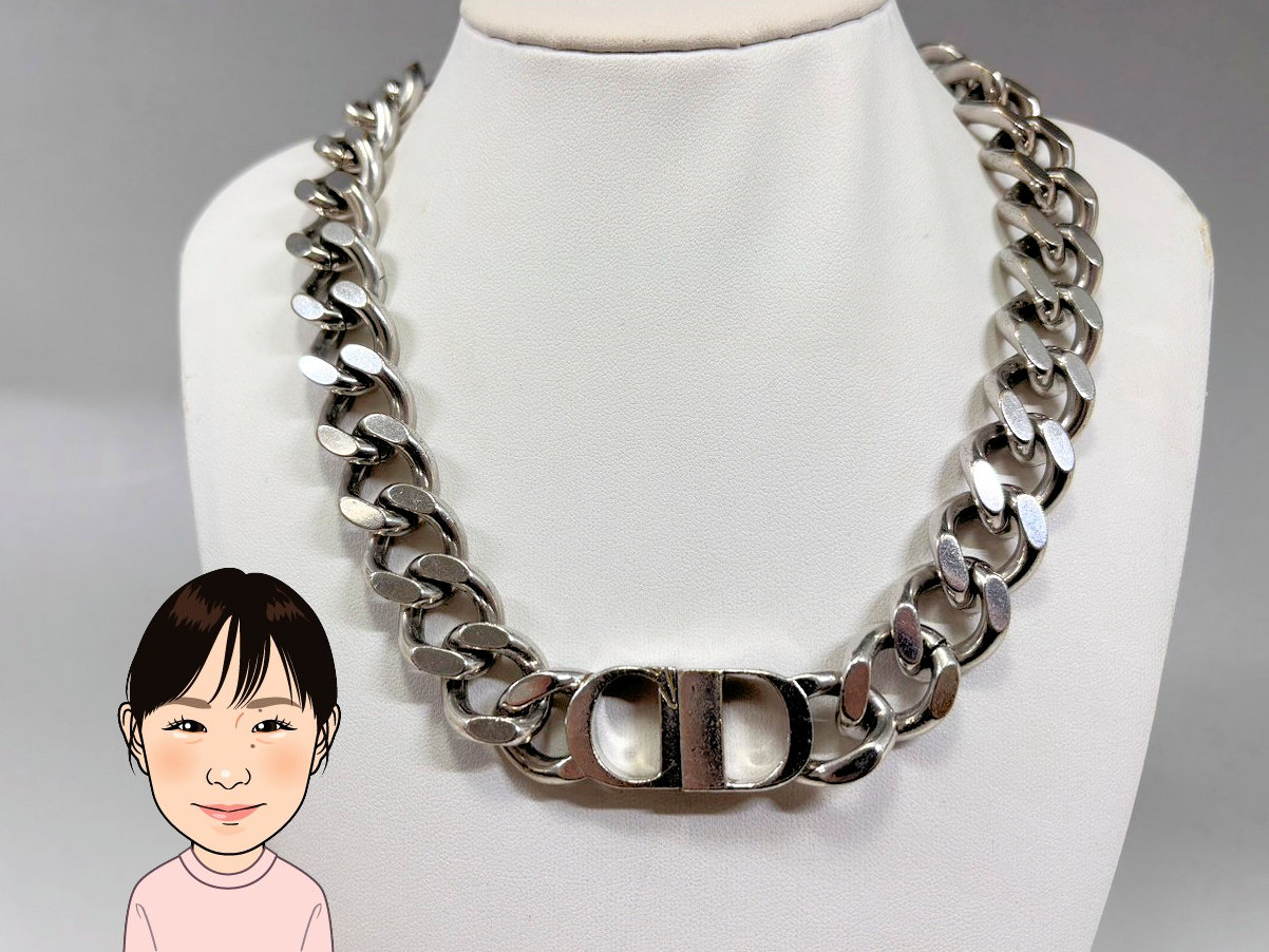 C.DIOR 【ディオール】 チェーンリンク ネックレス 画像1