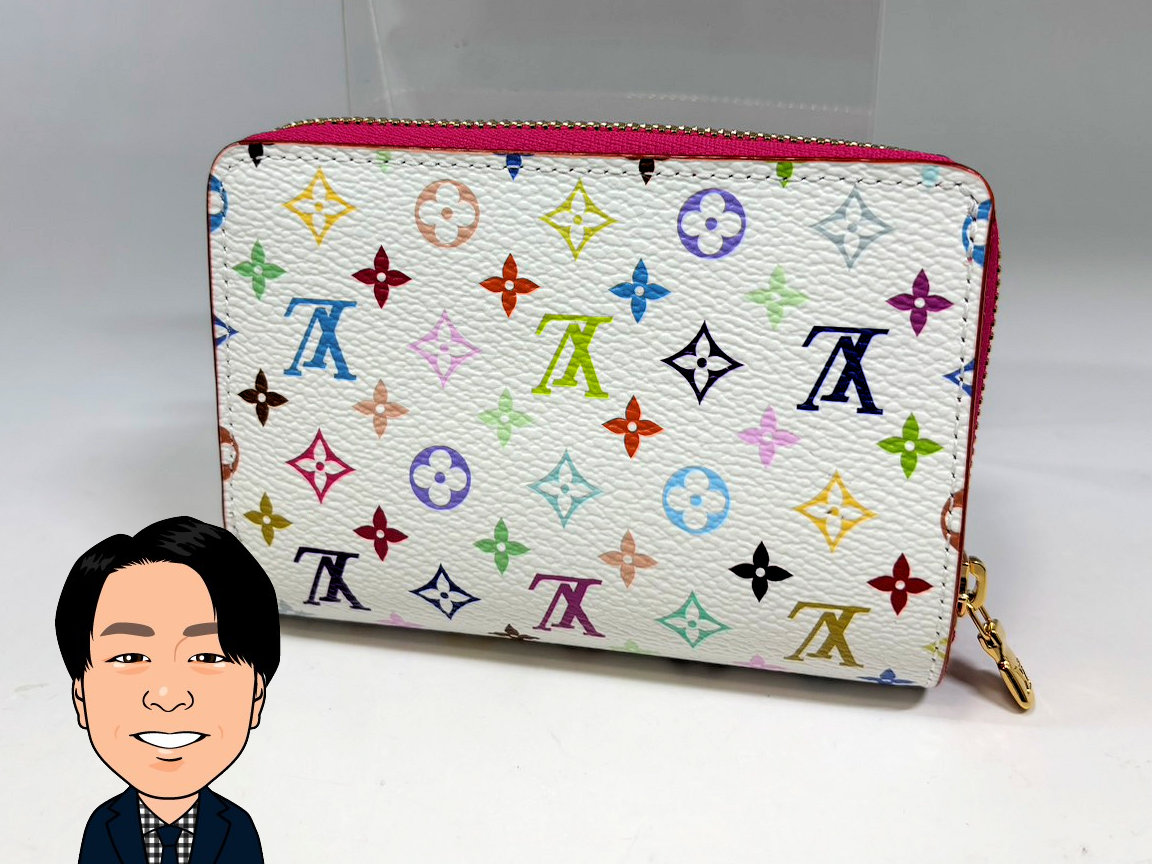 LOUIS VUITTON 【ルイヴィトン】 モノグラム マルチカラー ポルトフォイユ･ルー 村上隆 画像1