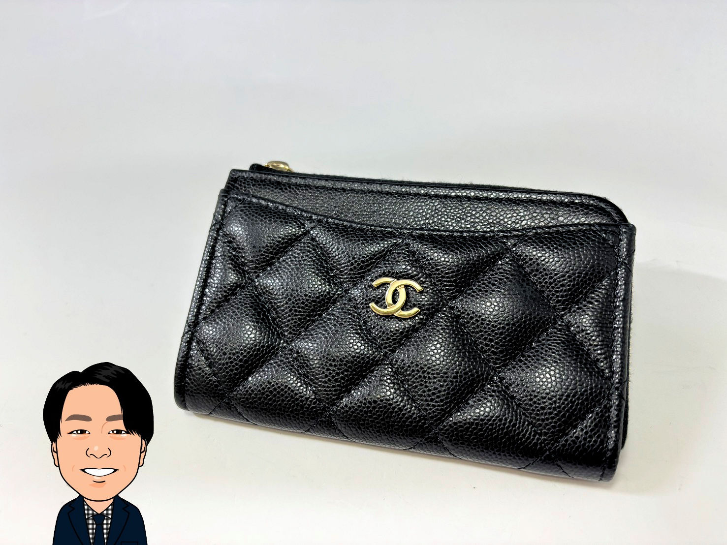 CHANEL 【シャネル】 キャビアスキン フラグメントケース 画像1