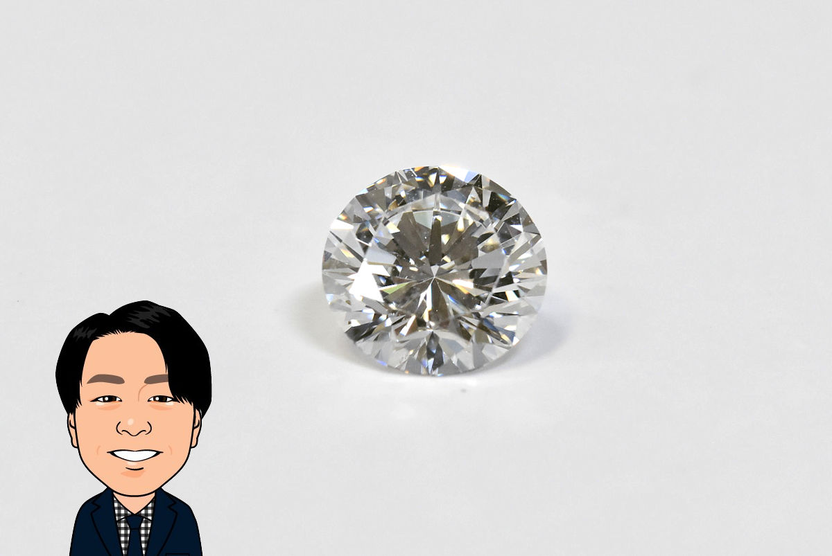 ダイヤモンド ルース 1.534ct カラーD クラリティVVS2 カットGood 画像1