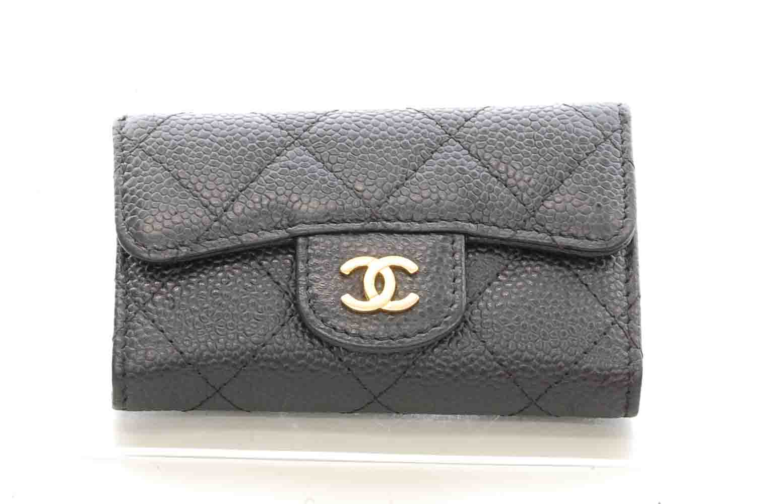 CHANEL【シャネル】キャビアスキン マトラッセ キーケース 画像1