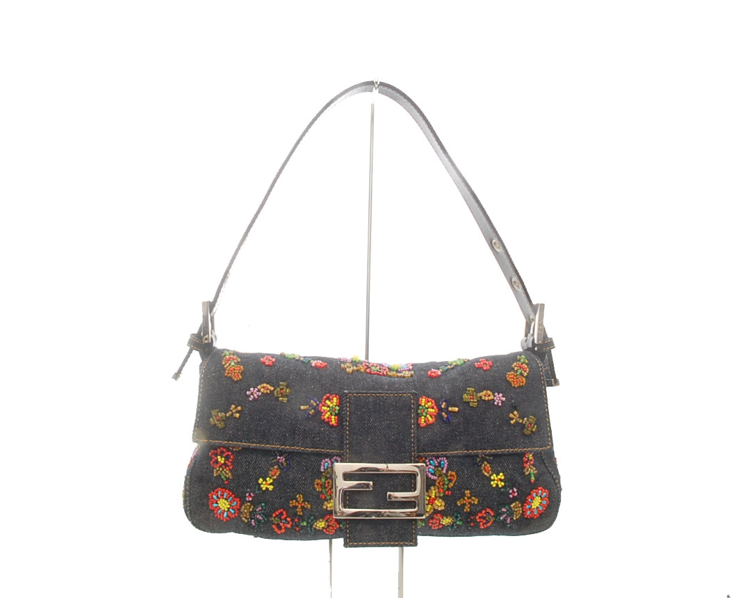 FENDI【フェンディ】デニム マンマバケット ビーズ 画像1