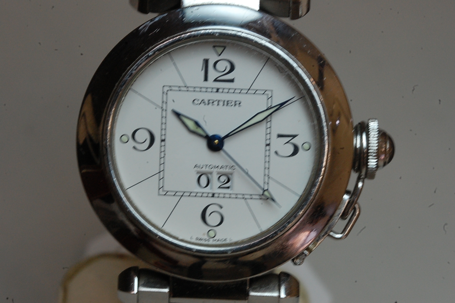 Cartier【カルティエ】パシャ ビッグデイト 画像1