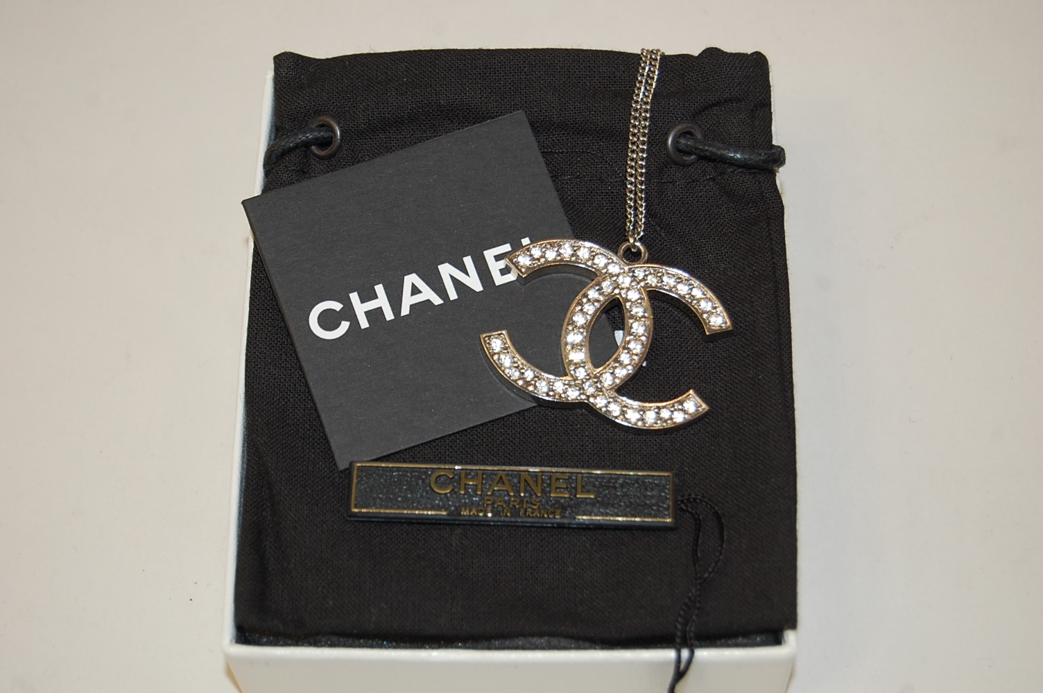 CHANEL【シャネル】ココ ネックレス ラインストーン 画像1