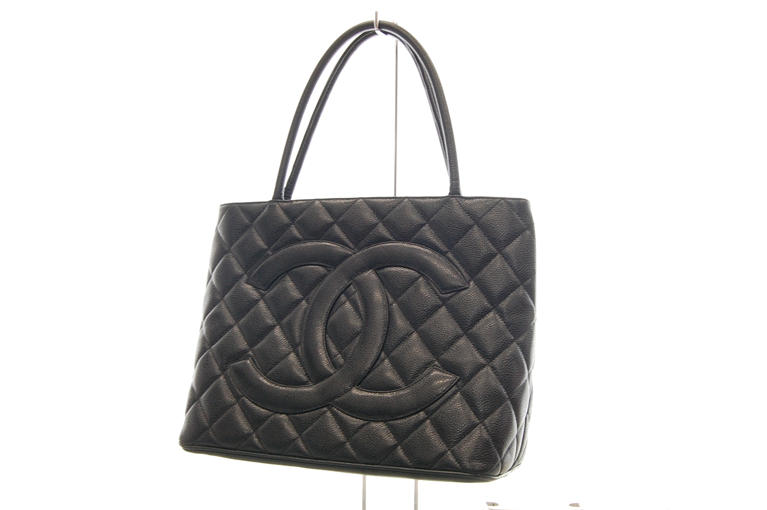 CHANEL【シャネル】キャビアスキン バッグ 復刻トート 画像1