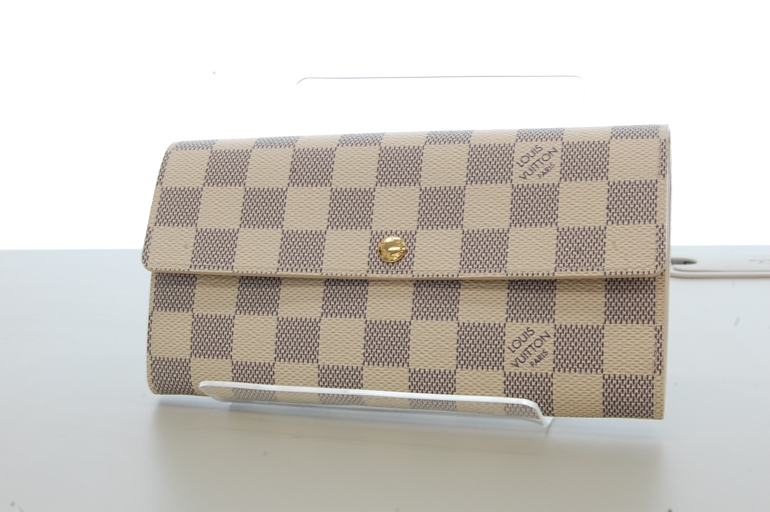 LOUIS VUITTON【ルイヴィトン】ダミエアズール 財布 ポルトフォイユサラ 画像1