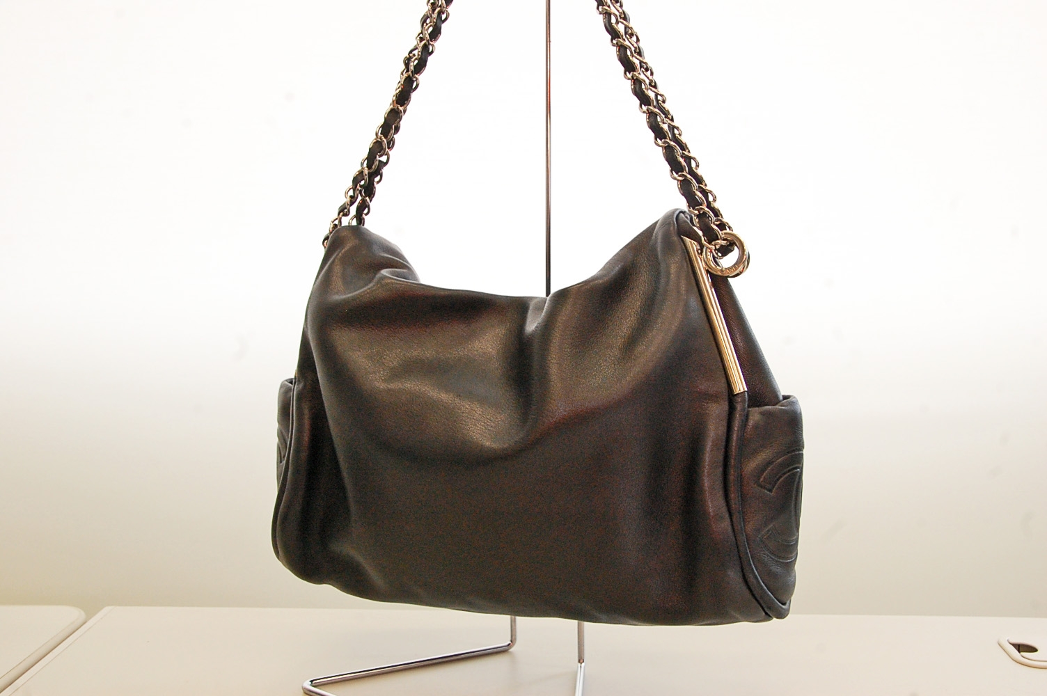 CHANEL【シャネル】ココ ラムスキン バッグ 画像1