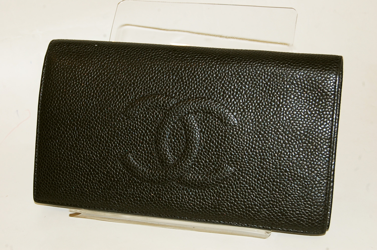 CHANEL【シャネル】キャビアスキン ココ 財布 画像1