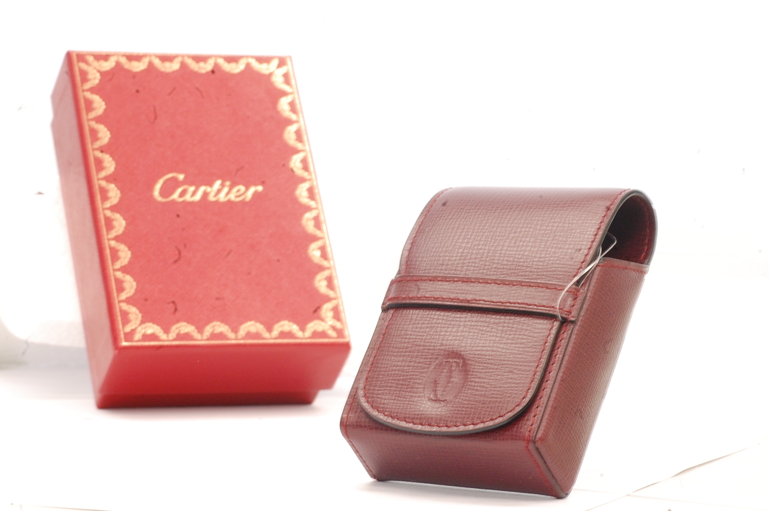 Cartier【カルティエ】革 タバコケース シガレットケース 画像1