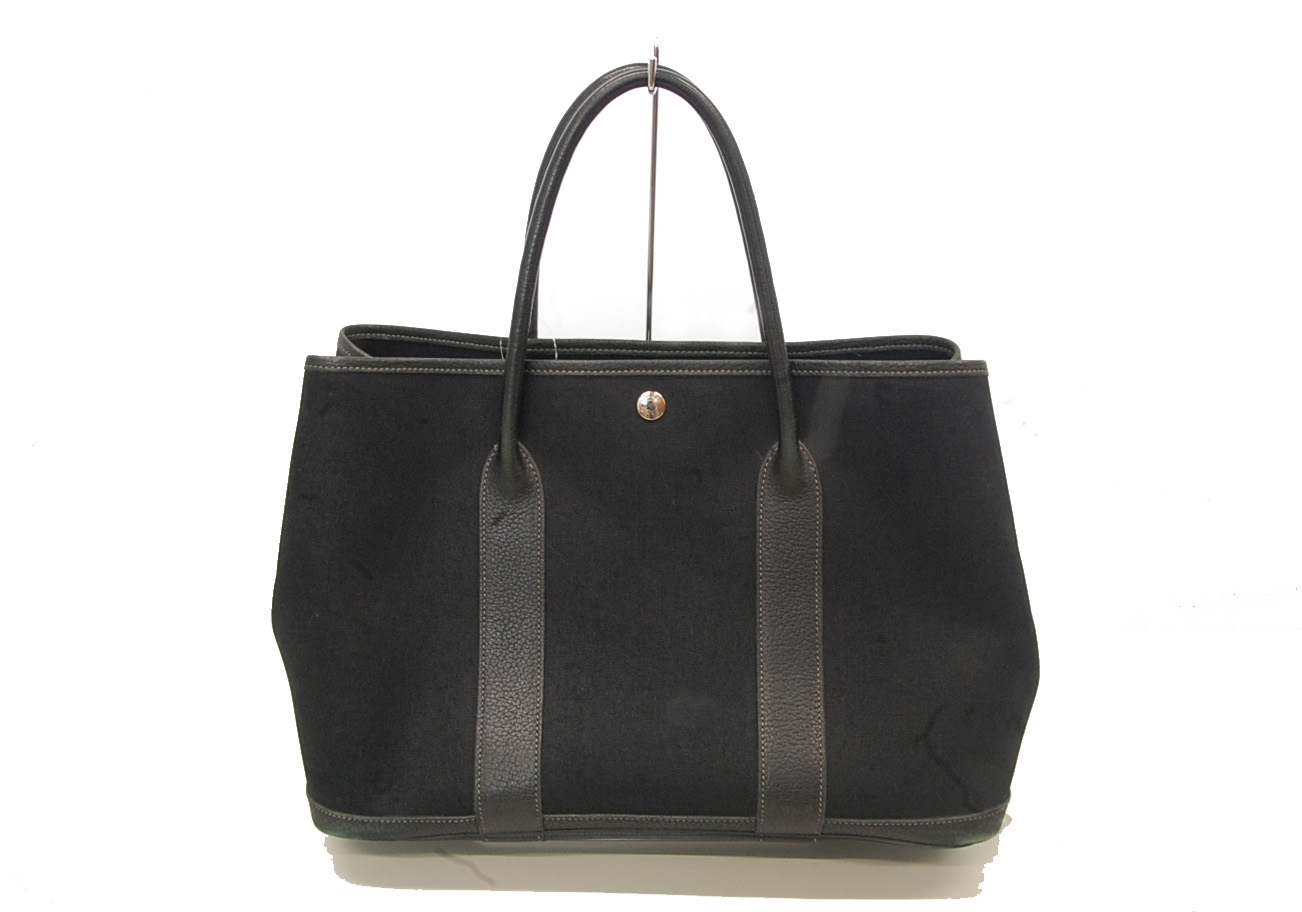HERMES【エルメス】キャンバス 革 ガーデンパーティ 画像1