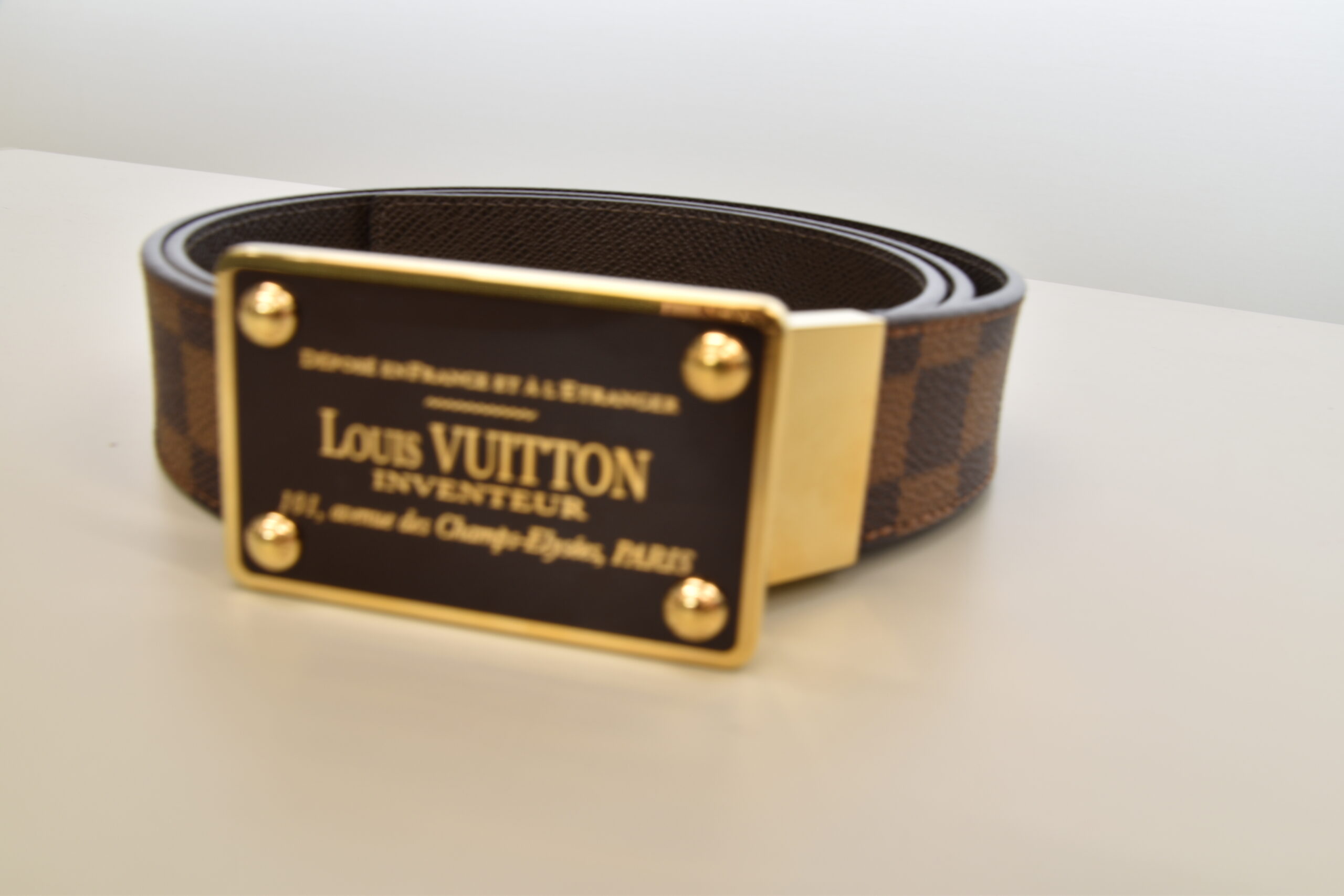 LOUIS VUITTON【ルイヴィトン】ダミエ タイガ リバーシブルベルト サンチュール アヴァントゥール M9677U 画像1