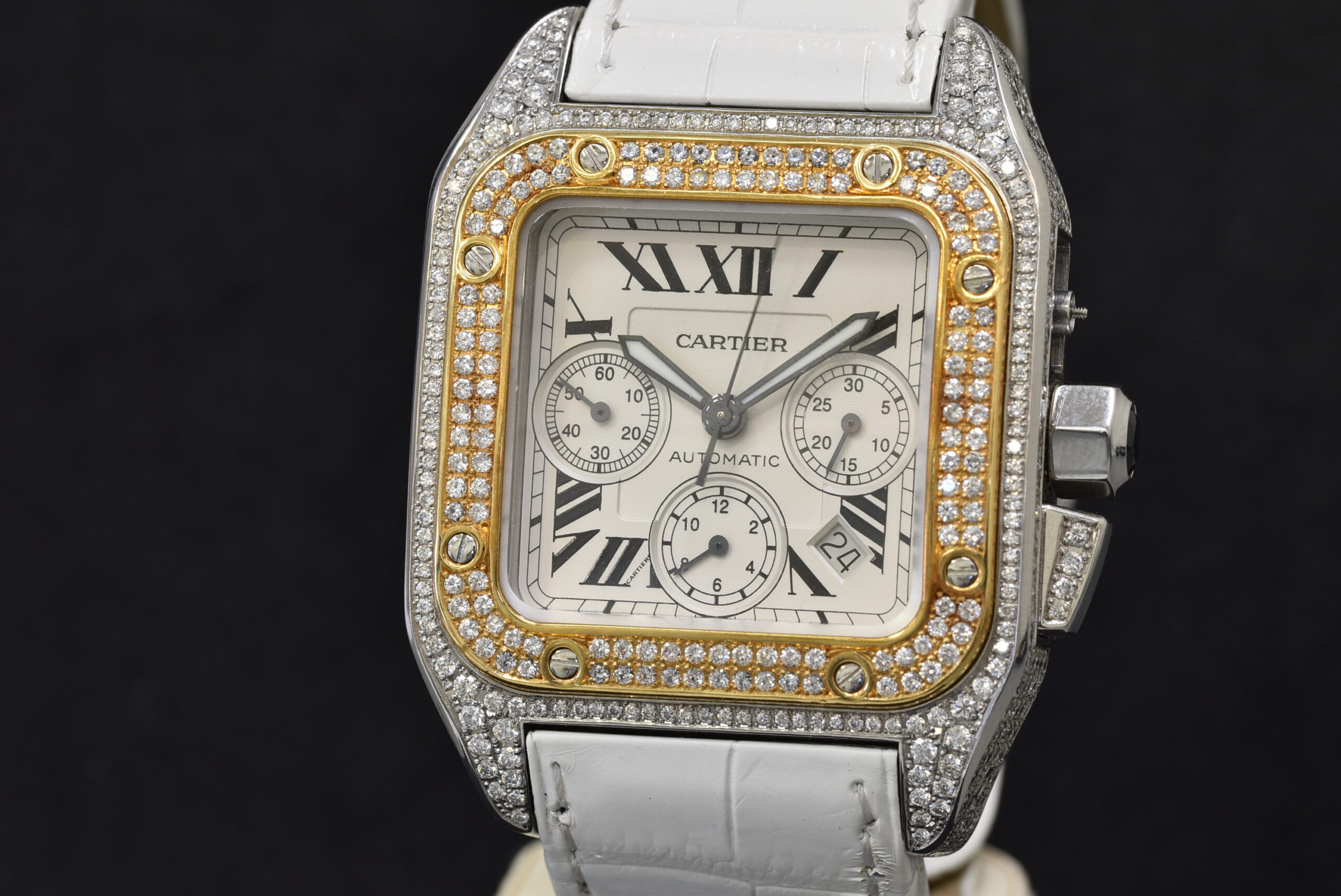 CARTIER サントス100 クロノグラフ 画像1