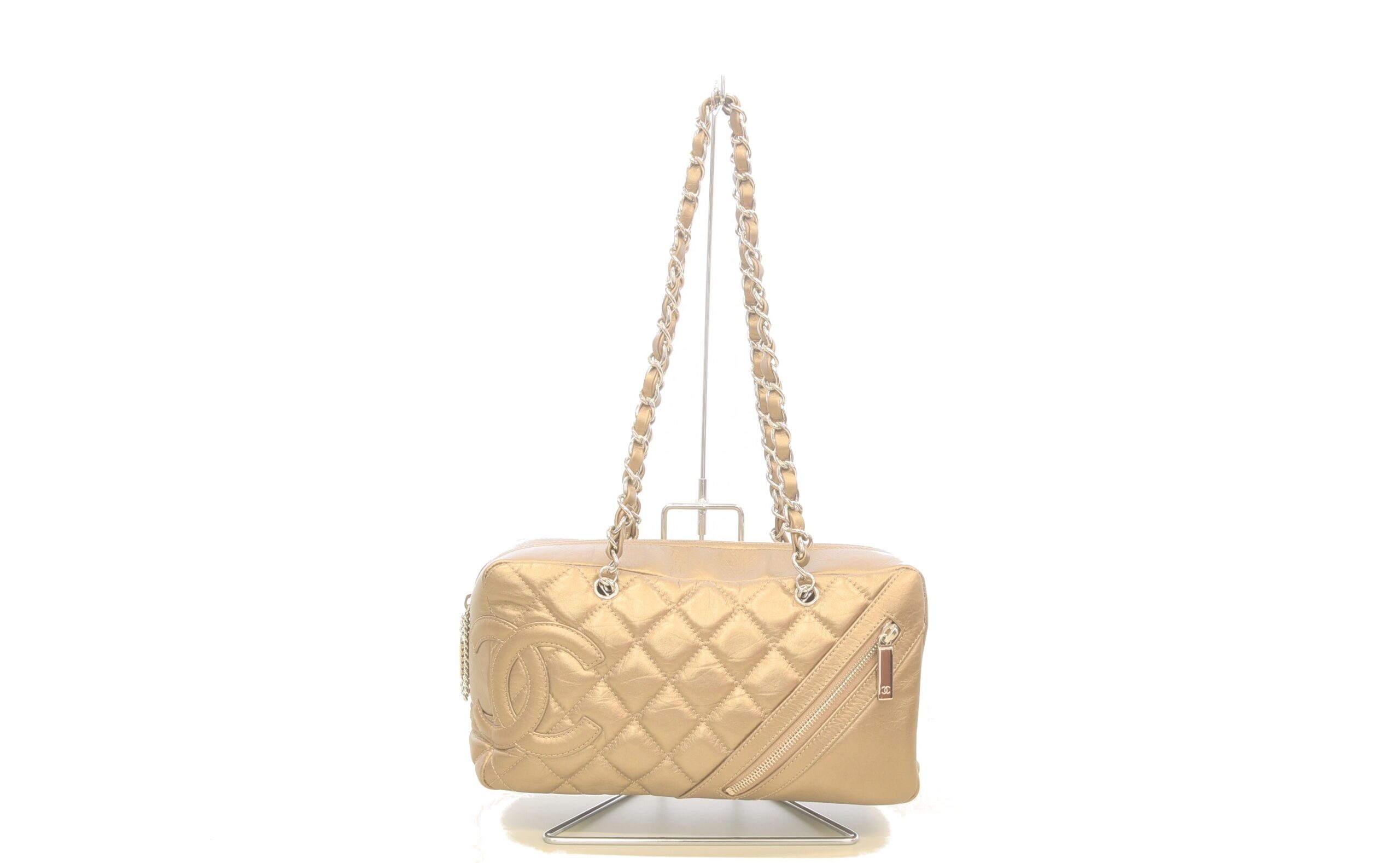 CHANEL【シャネル】カンボン チェーンバッグ ボーリングバッグ 画像1