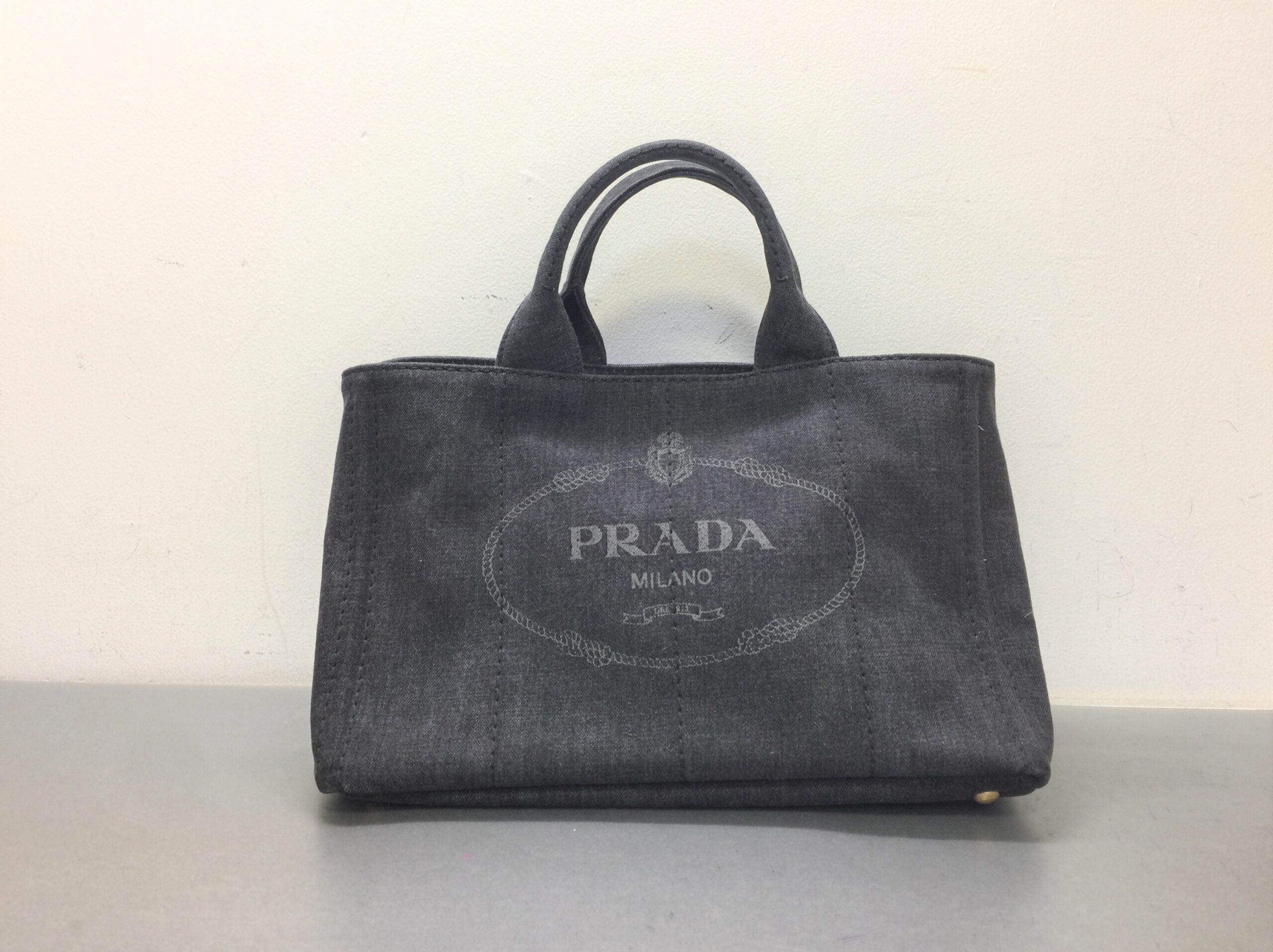 PRADA【プラダ】デニム カナパトート バッグ 画像1