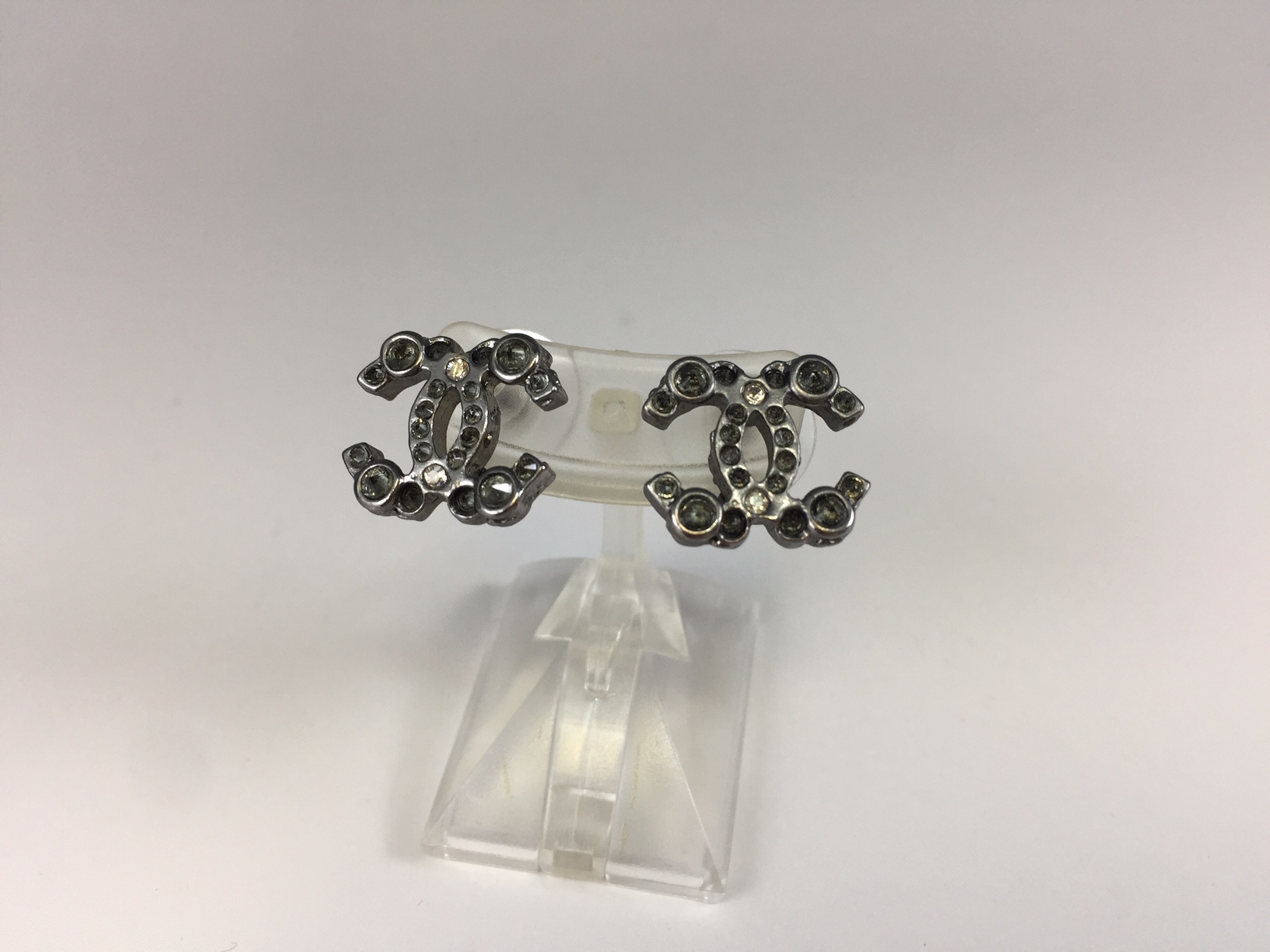 CHANEL【シャネル】シルバー ピアス ココマーク 画像1