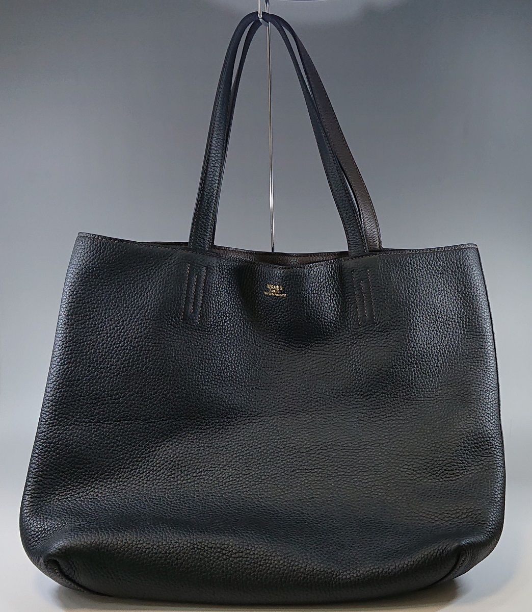 HERMES【エルメス】型押し バッグ ドゥブルセンス 画像1