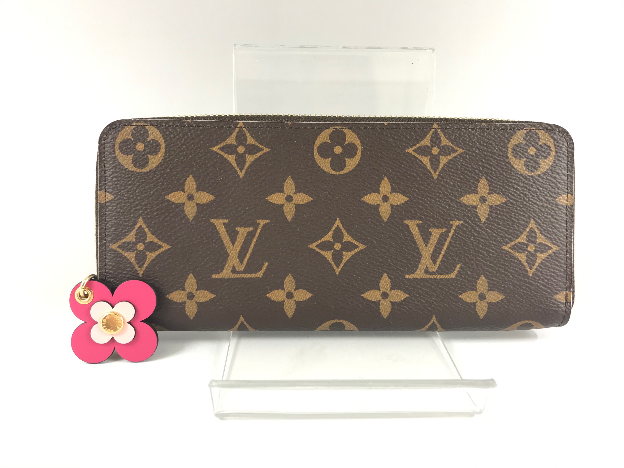 LOUIS VUITTON【ルイヴィトン】モノグラム 財布 フラワー ポルトフォイユクレマンス M64201 画像1