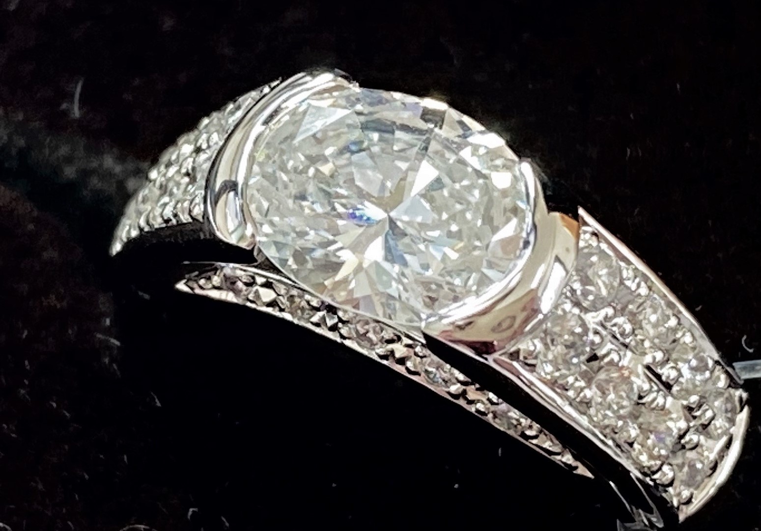 Pt900 プラチナ ダイヤモンド 指輪 画像1