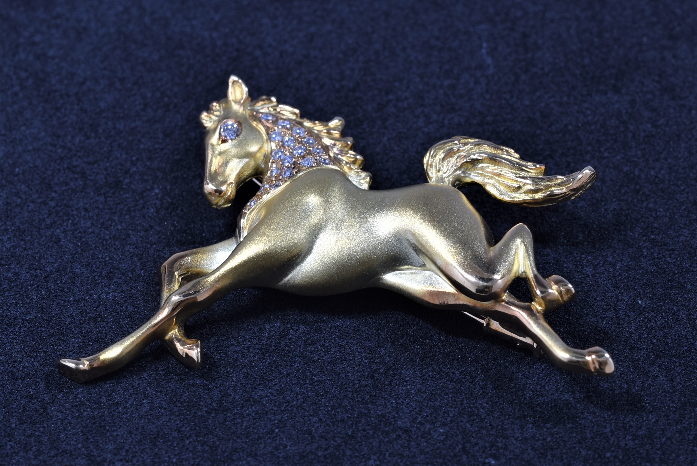 K18WG ホワイトゴールド ダイヤモンド ブローチ 画像1