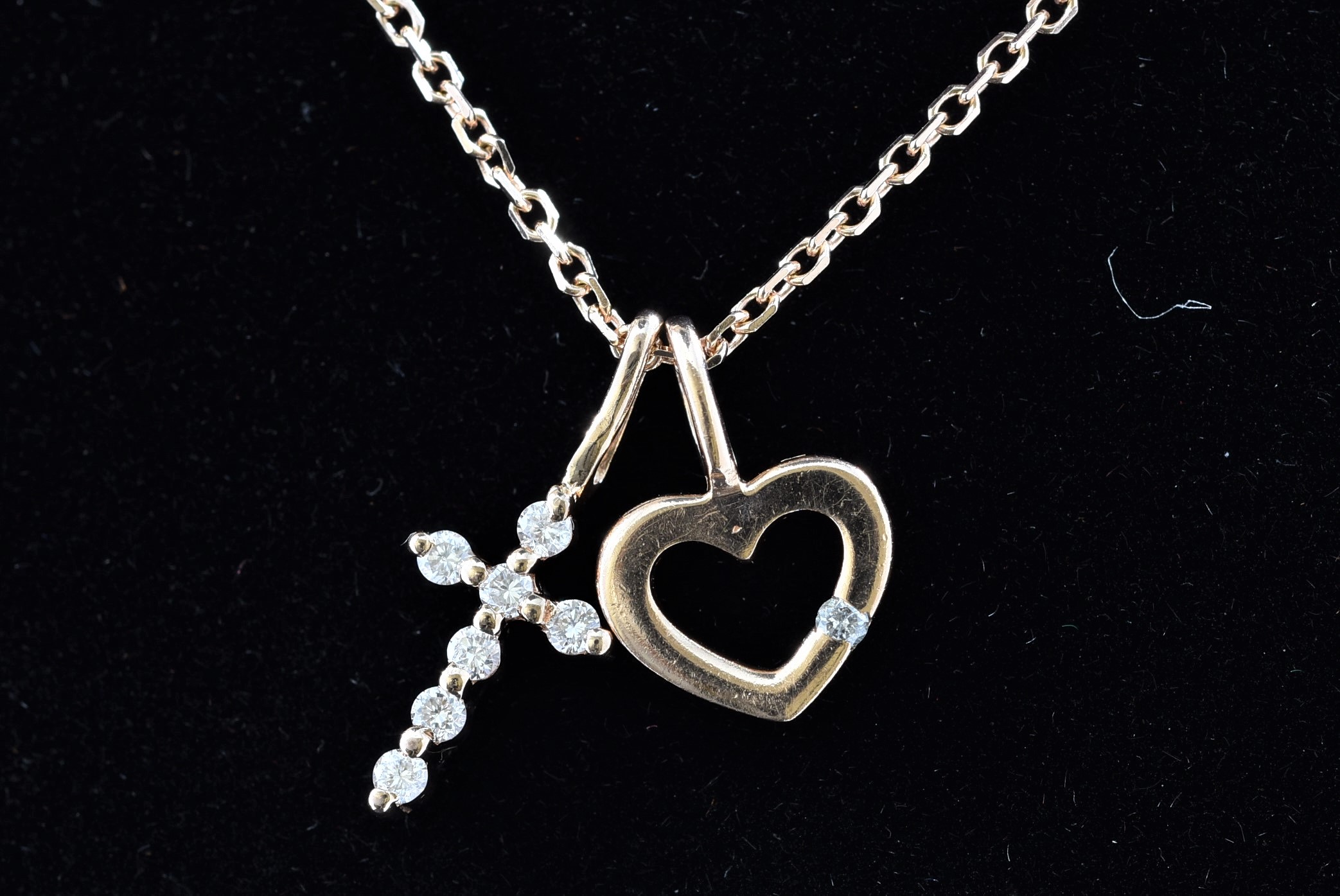 フォリフォリ K10PG ダイヤモンド ネックレス 画像1