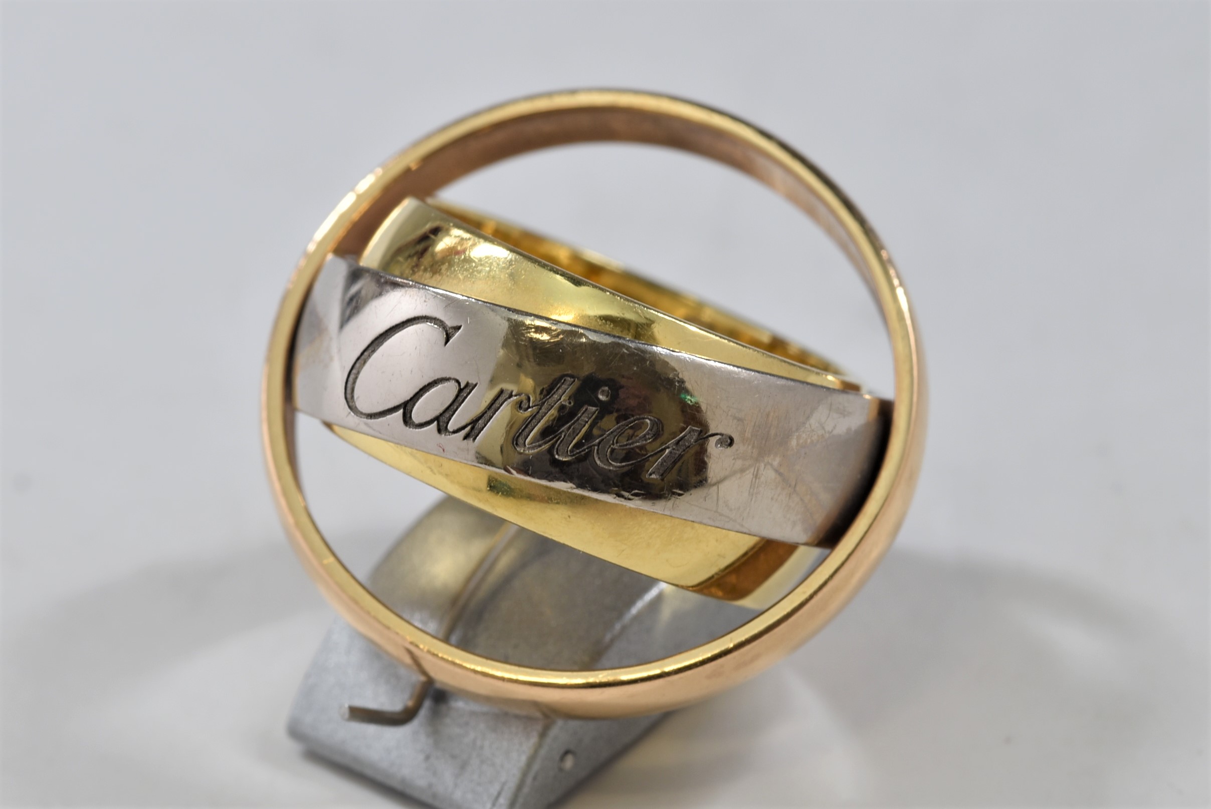 Cartier 【カルティエ】 18金 スリーゴールド トリニティ 指輪 画像1