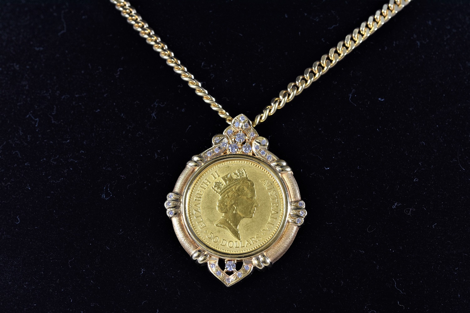 K18 純金コイン ネックレス 画像1
