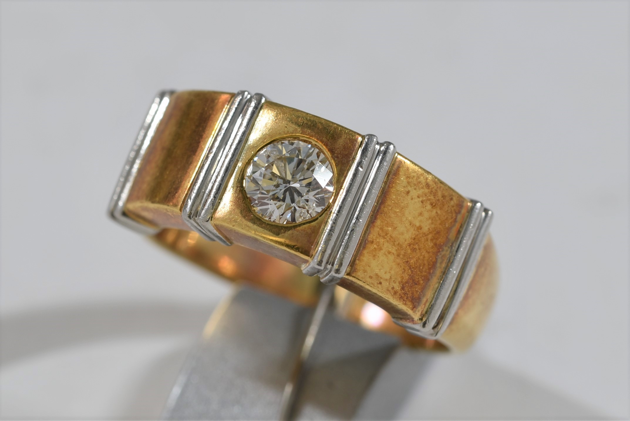 K18/Pt900 ダイヤモンド 指輪 画像1