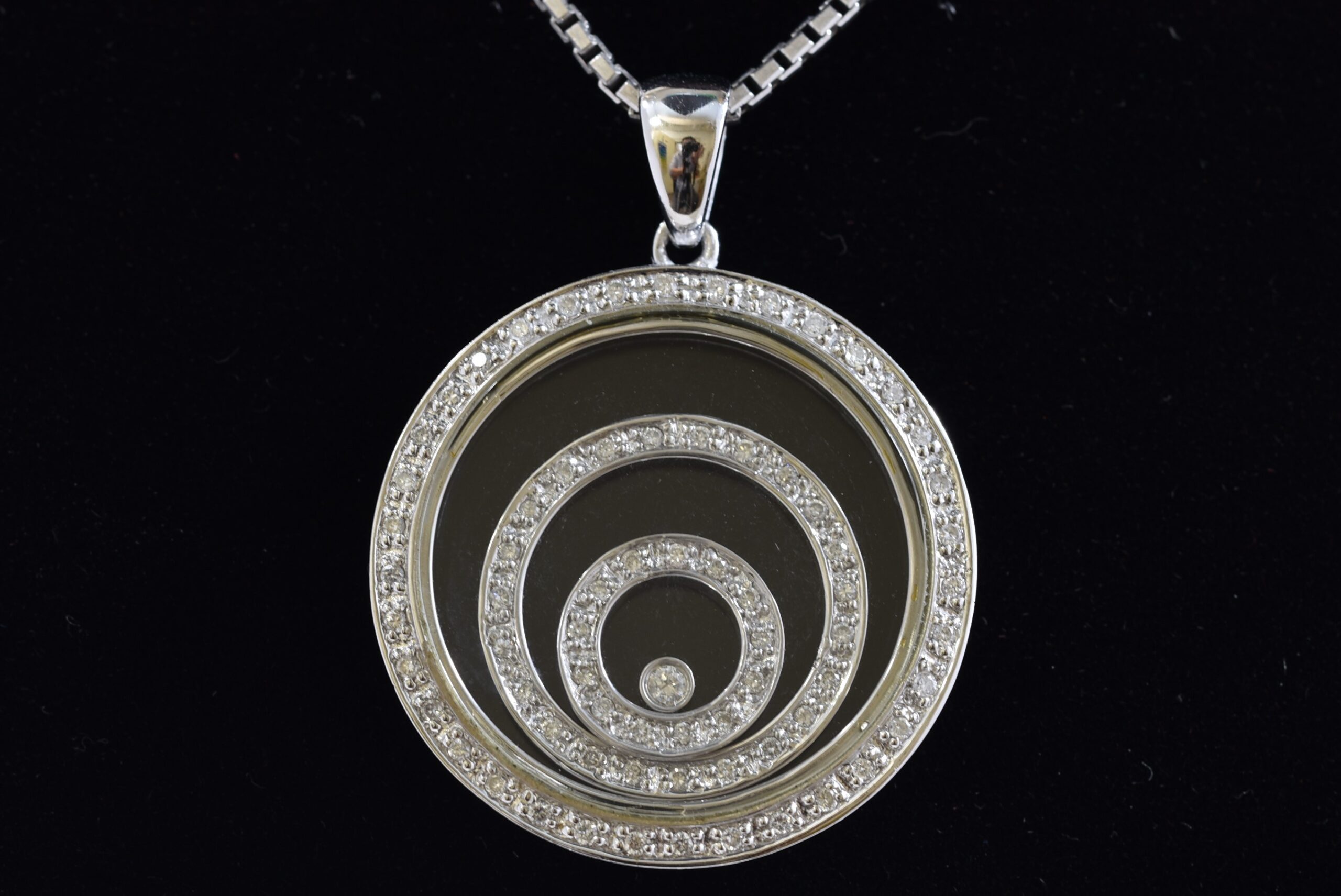 Pt850/K18WG ダイヤモンド ネックレス 画像1