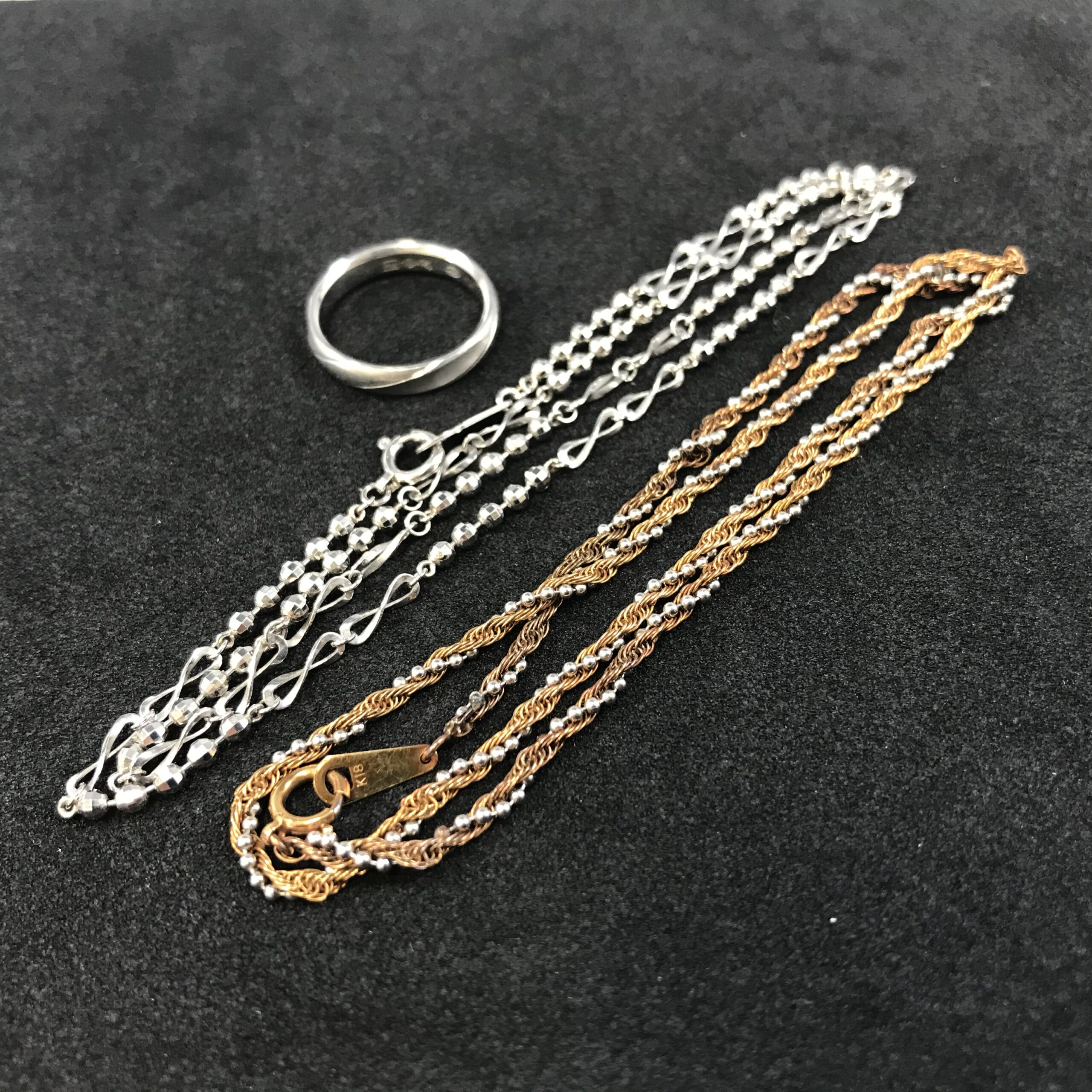 Pt1000指輪、Pt850ネックレス、K18/Pt850ネックレス 画像1