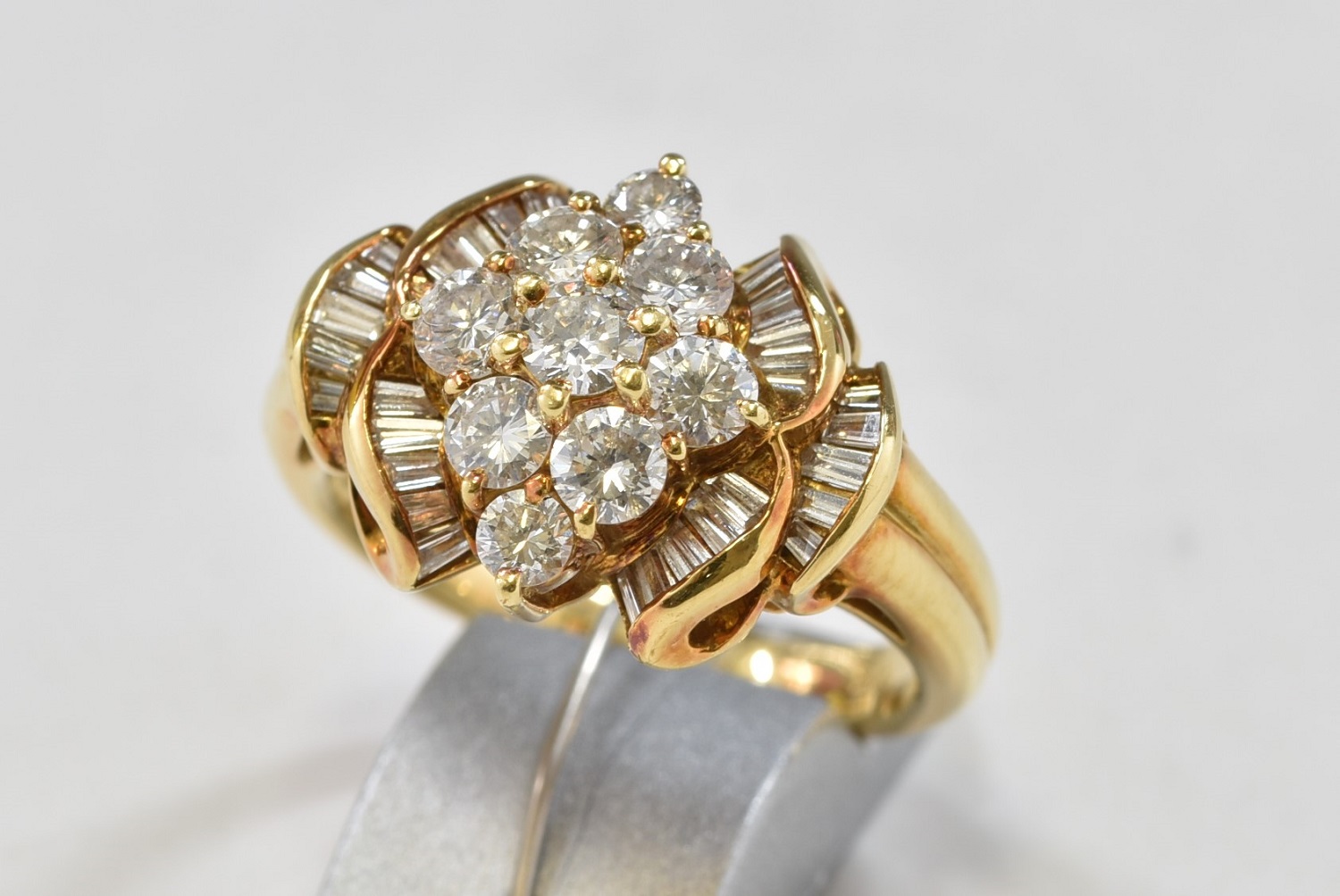 K18 18金 ダイヤモンド 指輪 リング 画像1