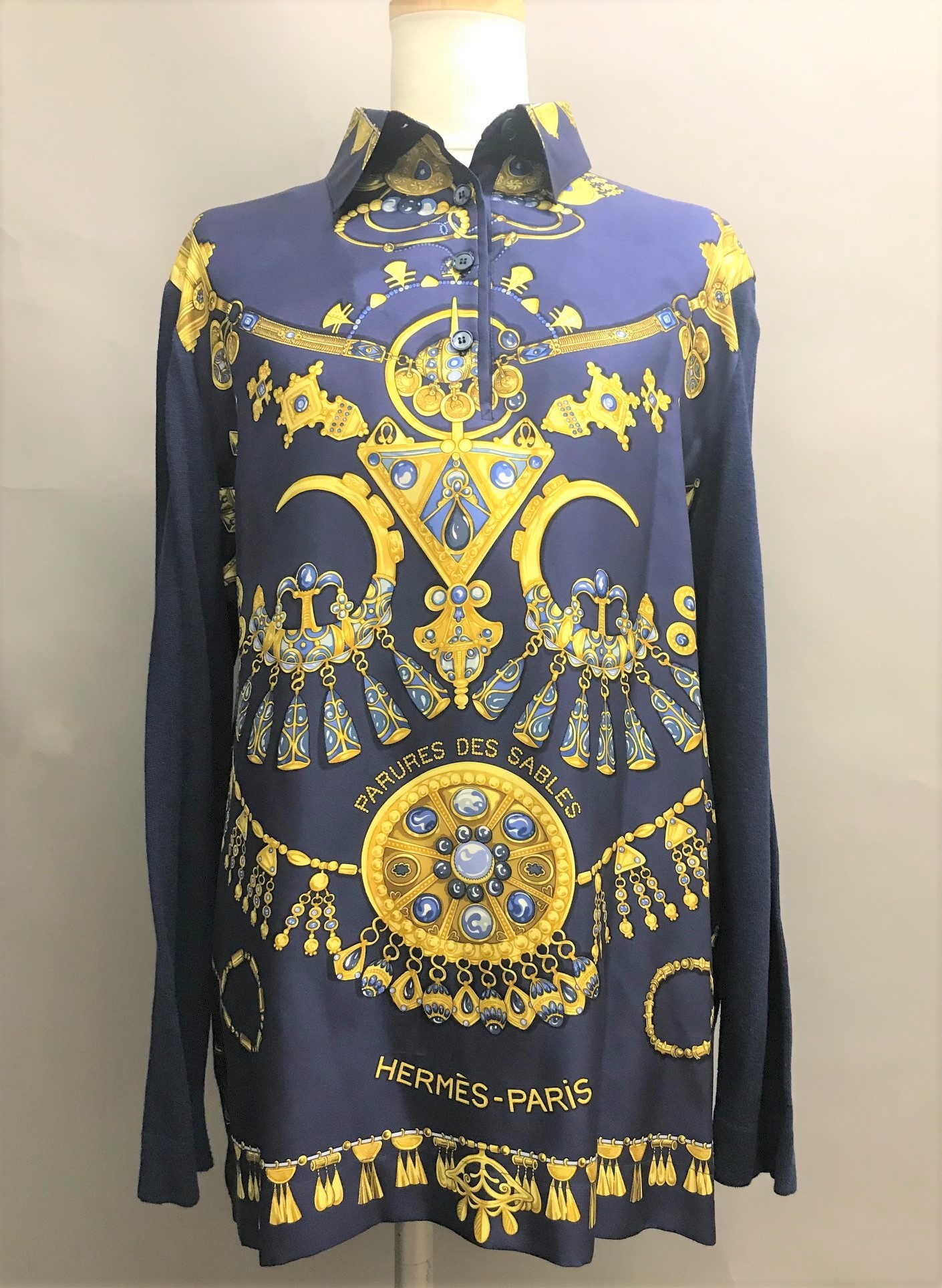 Hermès【エルメス】 シルク ニット シャツ 画像1