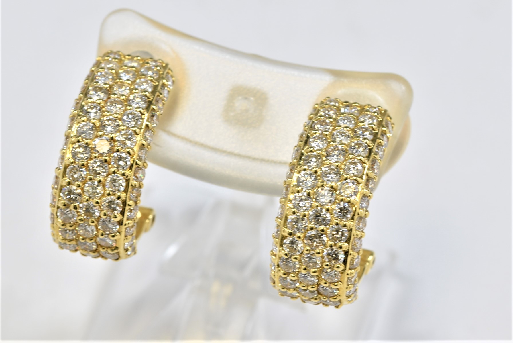 K18 18金 ダイヤモンド ピアス 画像1