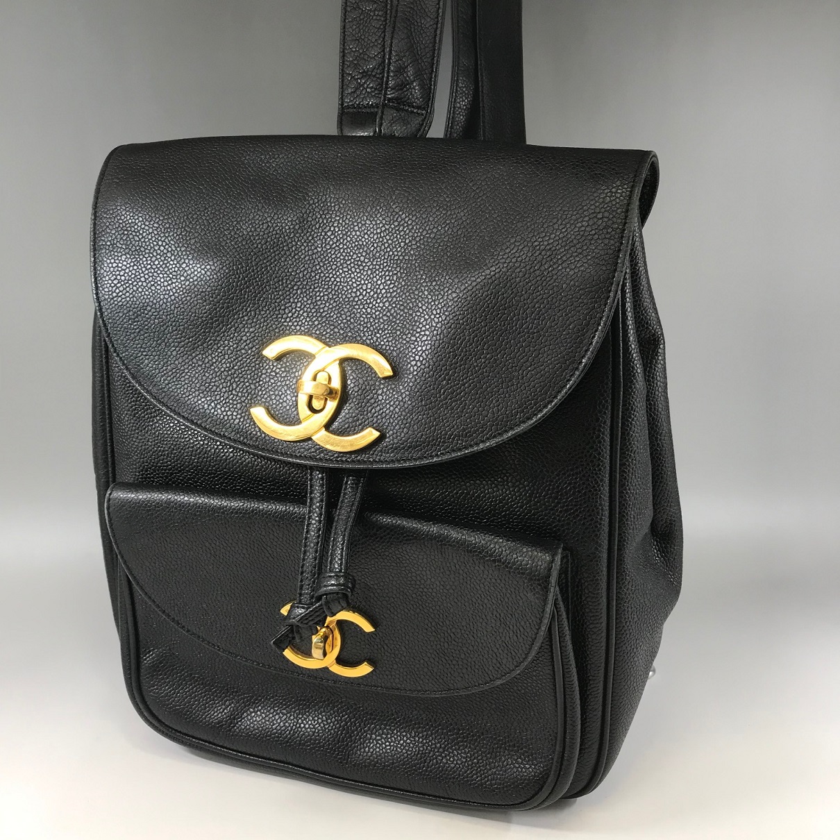 CHANEL【シャネル】 キャビアスキン リュック 画像1
