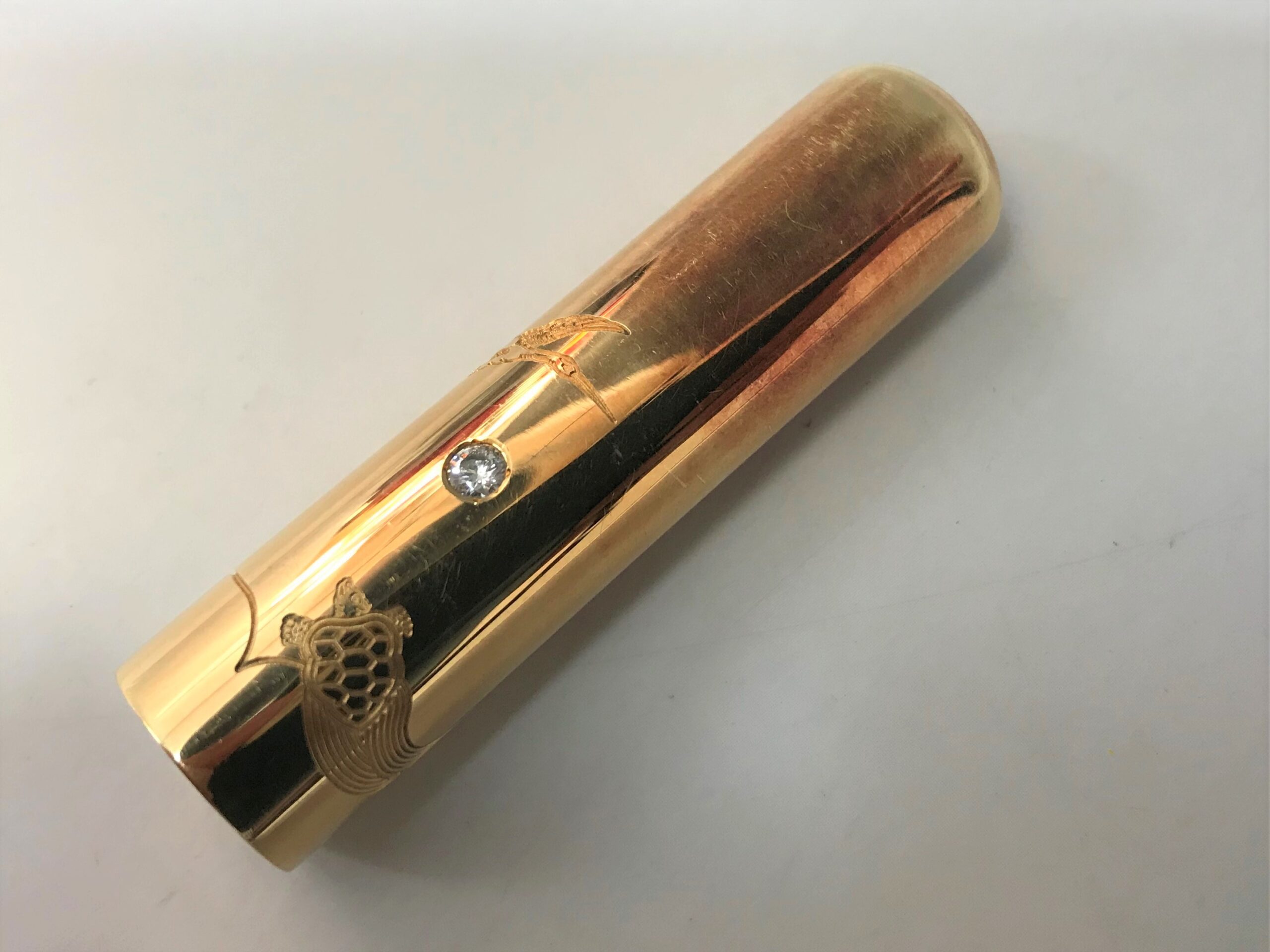 印鑑 K18製 ダイヤモンド 画像1