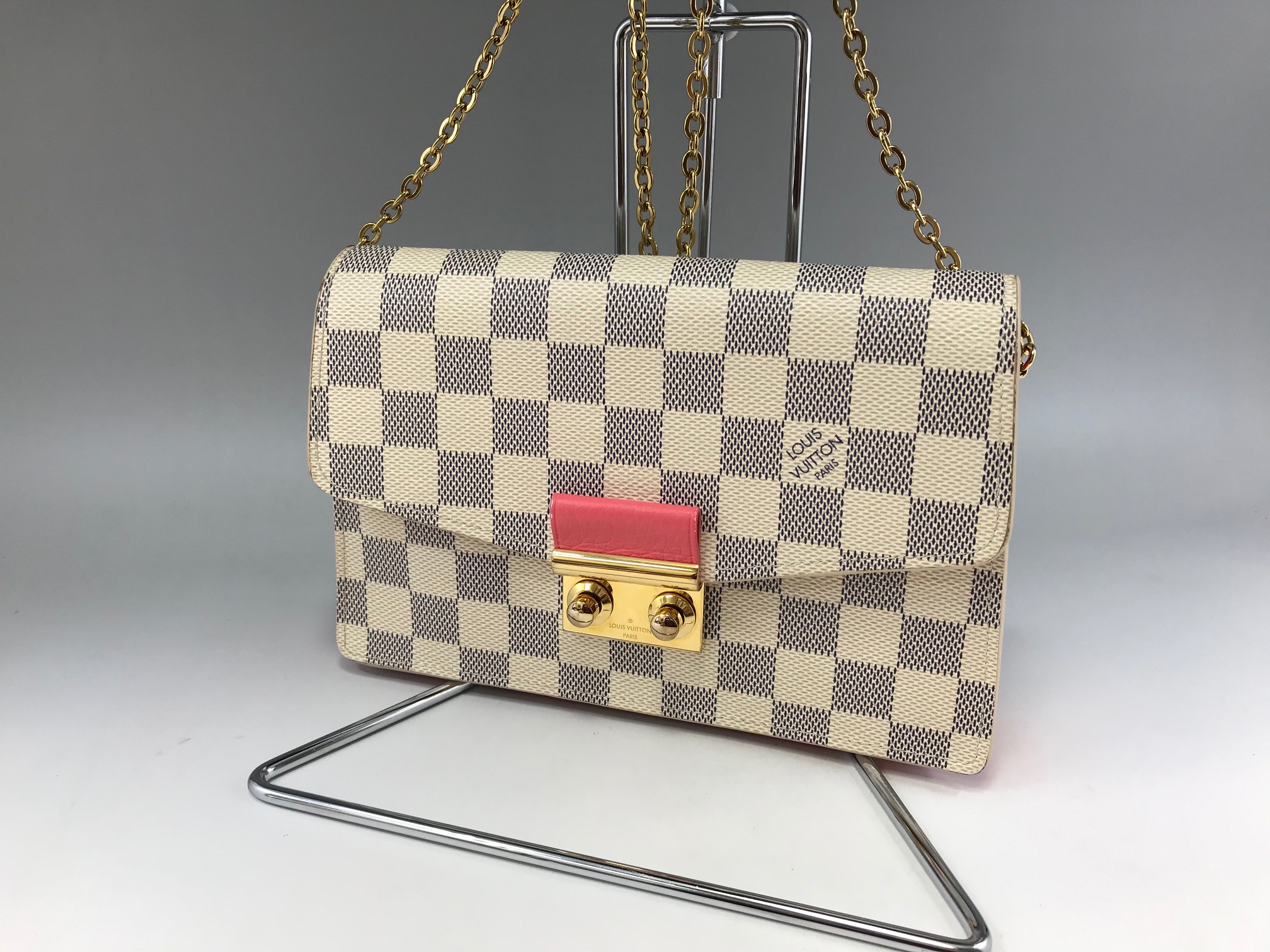 LOUIS VUITTON【ルイヴィトン】 ダミエアズール ポルトフォイユ・クロワゼットチェーン 画像1