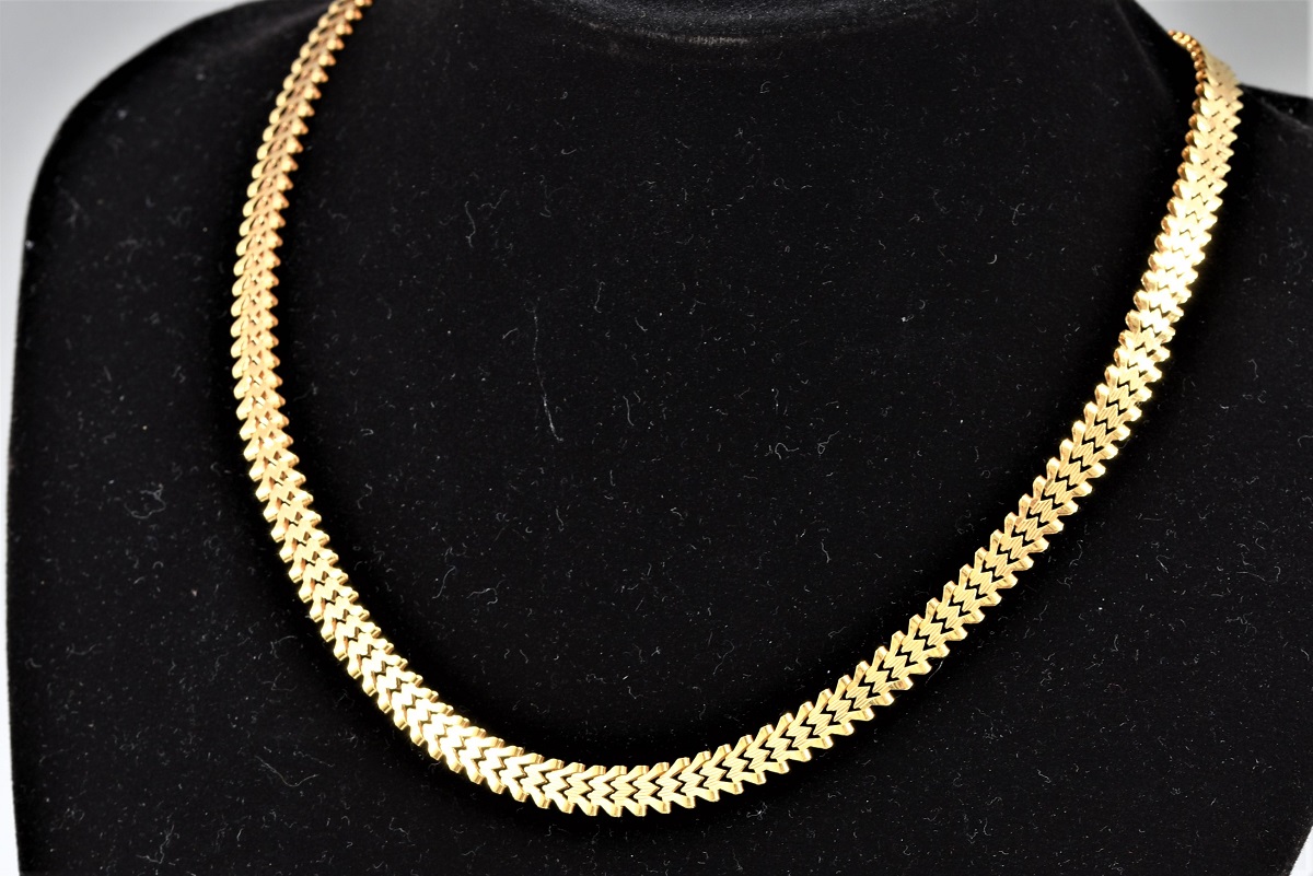 K18 18金 デザインネックレス 画像1