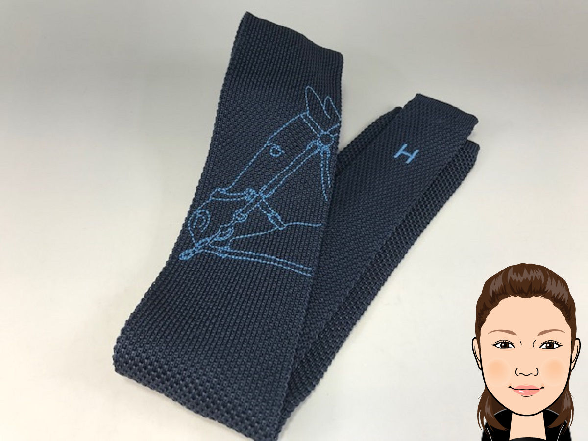 Hermès【エルメス】シルクニット ネクタイ アーネ ドゥ ガブリオレ 2019秋冬コレクション 画像1