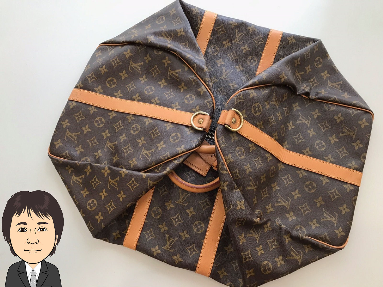 LOUIS VUITTON 【ルイヴィトン】 キーポル バンドリエール55 画像1