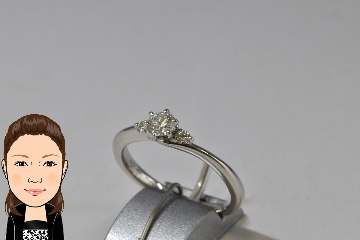 Pt950 ダイヤモンド 指輪 画像1