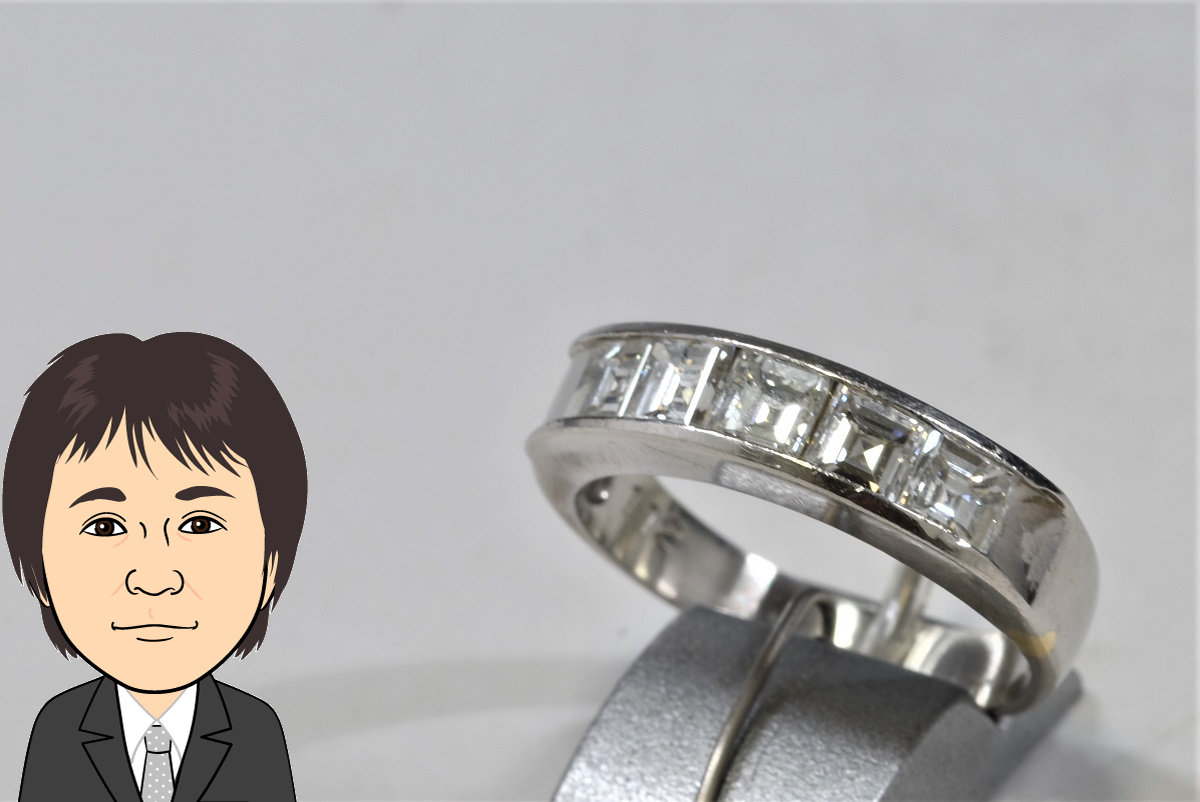 Pt900 プラチナ ダイヤモンド 指輪 画像1