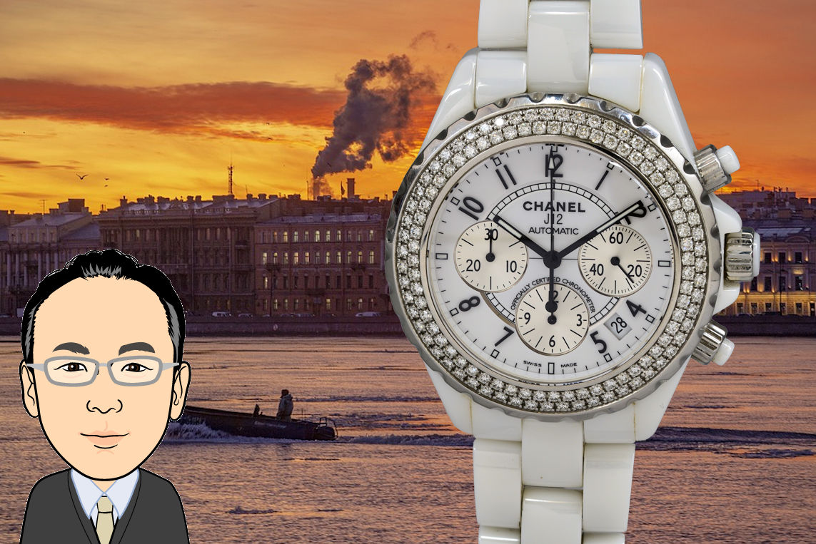 CHANEL【シャネル】J12 白 セラミック H1008 ダイヤモンド 画像1