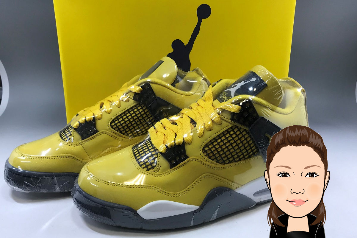 NIKE【ナイキ】 AIR JORDAN 4 エアジョーダン4 ツアーイエロー 画像1