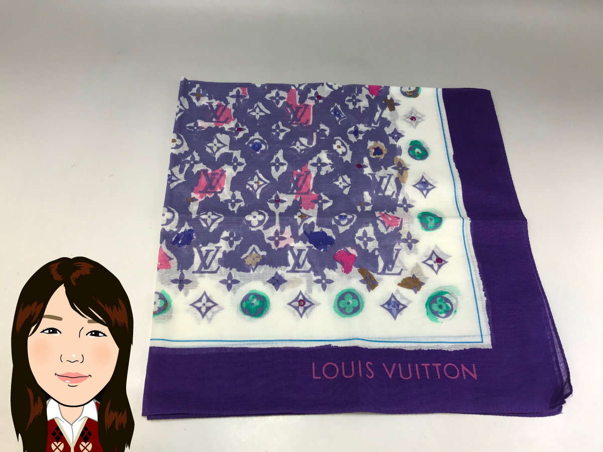 LOUIS VUITTON 【ルイヴィトン】 コットン スカーフ 画像1